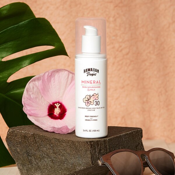 Hawaiian Tropic Mineral Sun Milk Body Sunscreen Lotion, 3.4 OZ