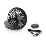Treva Battery & USB Powered 2-Speed Desk Fan, 5in, thumbnail image