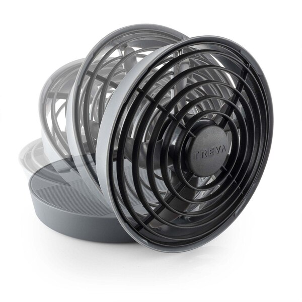 Treva Battery & USB Powered 2-Speed Desk Fan, 5in