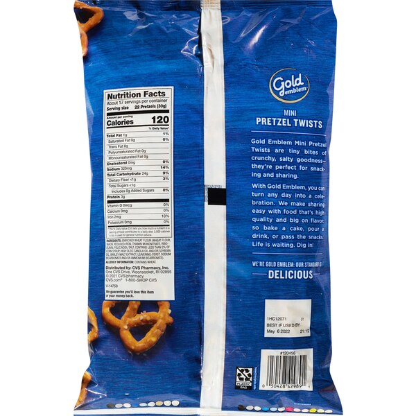 Gold Emblem Mini Pretzel Twists, 18 oz