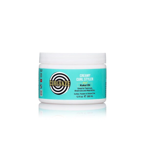 Curldaze Creamy Curl Styler with Kukui Oil, 12 OZ