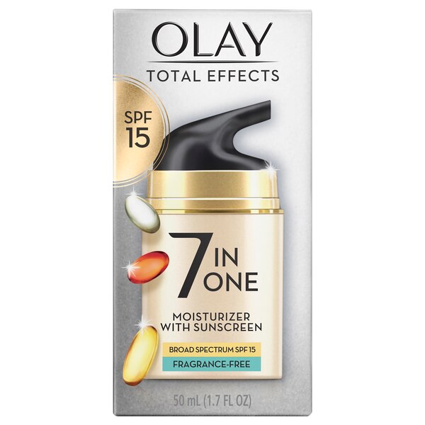 Olay Total Effects Face Moisturizer SPF 15, Fragrance-Free, 1.7 OZ