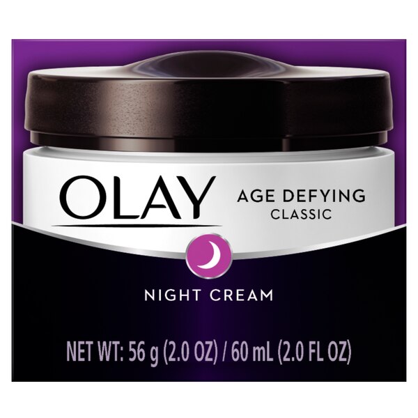 Olay Age Defying Classic Night Cream, Face Moisturizer, 2 OZ