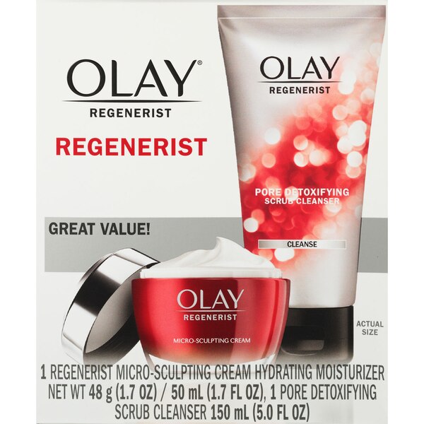 Olay Regenerist - Paquete de limpiador e hidratante antienvejecimiento avanzado