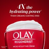 Olay Regenerist Micro-Sculpting Cream Face Moisturizer, Fragrance-Free, 1.7 OZ, thumbnail image 3 of 9