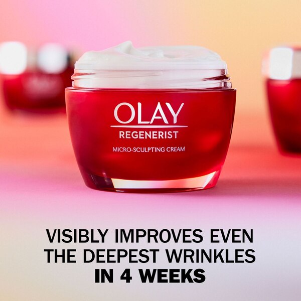 Olay Regenerist Micro-Sculpting Cream Face Moisturizer, Trial Size, 0.5 OZ