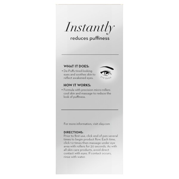Olay Eyes Depuffing Eye Roller for Bags Under Eyes, 0.2 OZ