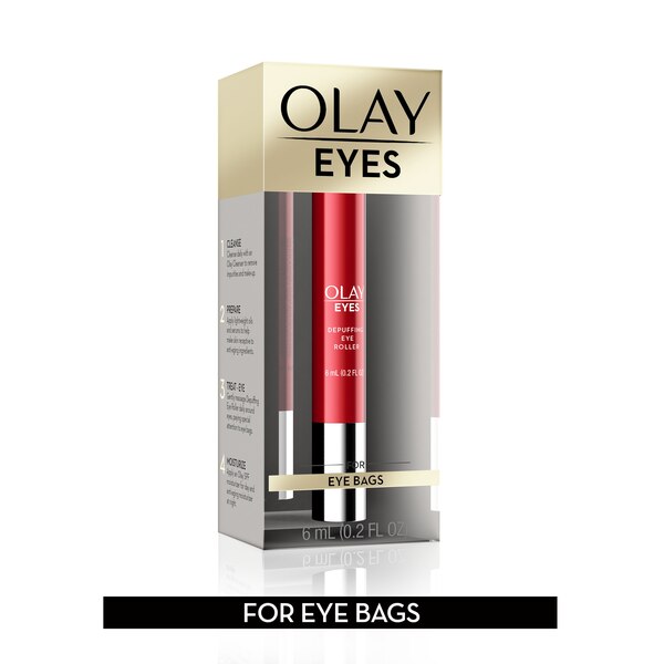 Olay Eyes Depuffing Eye Roller for Bags Under Eyes, 0.2 OZ