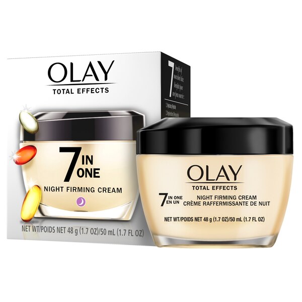 Olay Total Effects Night Firming Cream Face Moisturizer, 1.7 OZ
