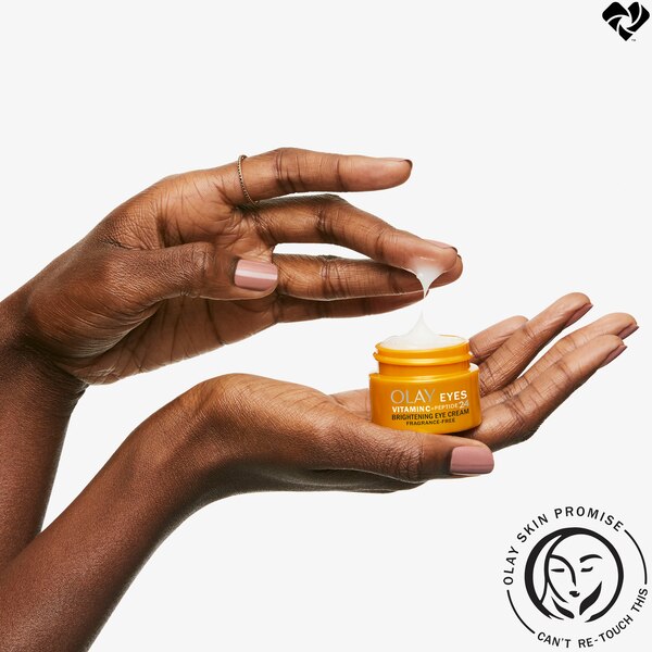 Olay Vitamin C + Peptide 24 Eye Cream, Fragrance-Free, 0.5 OZ