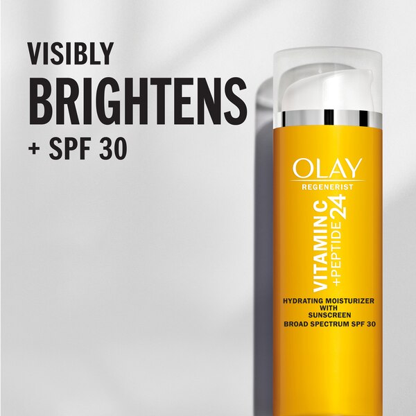 Olay Regenerist Vitamin C + Peptide 24 Face Moisturizer, SPF 30, 1.7 OZ