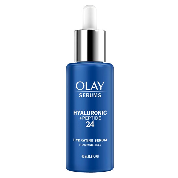 Olay Hyaluronic + Peptide 24 Serum, Fragrance-Free, 1.3 OZ