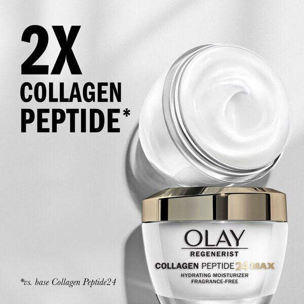 Olay Regenerist Collagen Peptide 24 MAX Face Moisturizer, Fragrance Free, 1.7 OZ