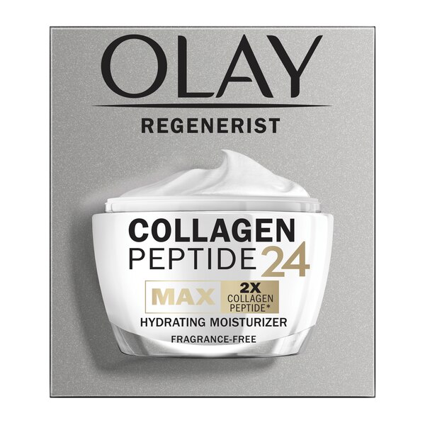 Olay Regenerist Collagen Peptide 24 MAX Face Moisturizer, Fragrance Free, 1.7 OZ
