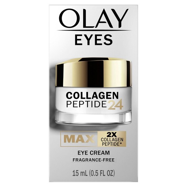 Olay Collagen Peptide 24 MAX Eye Cream, Fragrance-Free, 0.5 OZ