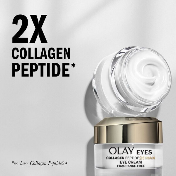 Olay Collagen Peptide 24 MAX Eye Cream, Fragrance-Free, 0.5 OZ