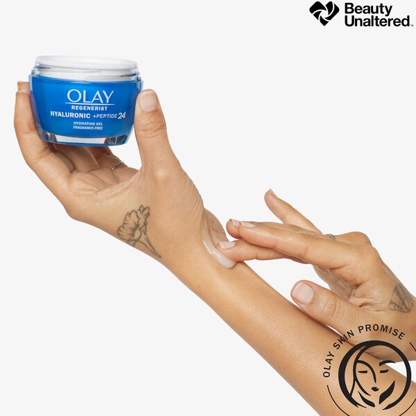 Olay Hyaluronic + Peptide 24 Set, Face Wash 5 fl OZ, Moisturizer 1.7 OZ
