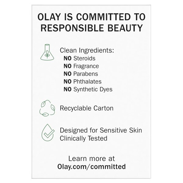 Olay Sensitive Face Moisturizer, Fragrance-Free, 1.7 fl oz