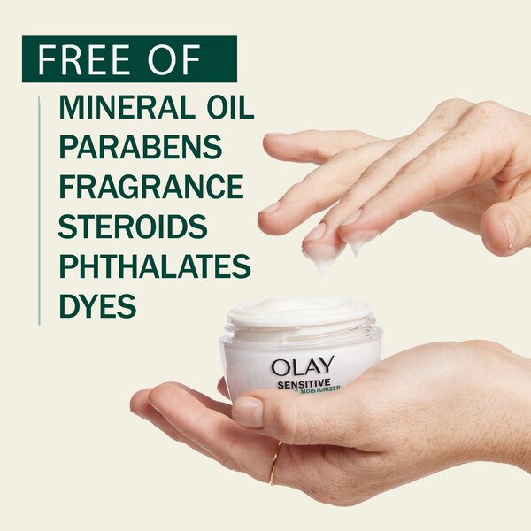 Olay Sensitive Face Moisturizer, Fragrance-Free, 1.7 fl oz