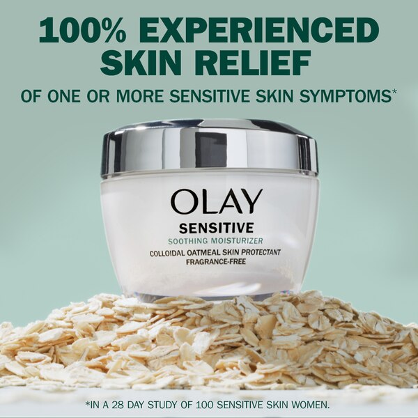 Olay Sensitive Face Moisturizer, Fragrance-Free, 1.7 fl oz