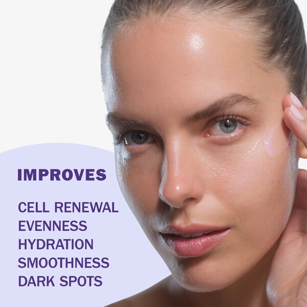 Olay Super Serum Night Repair 5-in-1 Lightweight Skin Cell Renewing Face Serum, 1.0 fl oz