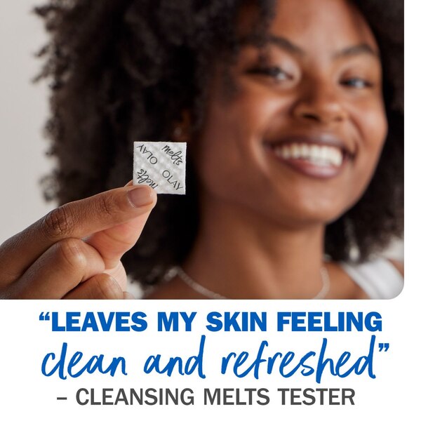 Olay Melts Water-Activated Daily Facial Cleanser With Vitamin C, 32 CT