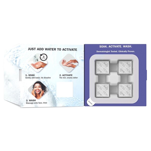 Olay Melts Water-Activated Daily Facial Cleanser With Retinol, 32 CT