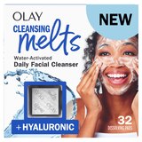 Olay Melts Water-Activated Daily Facial Cleanser With Hyaluronic Acid, 32 CT, thumbnail image 1 of 13