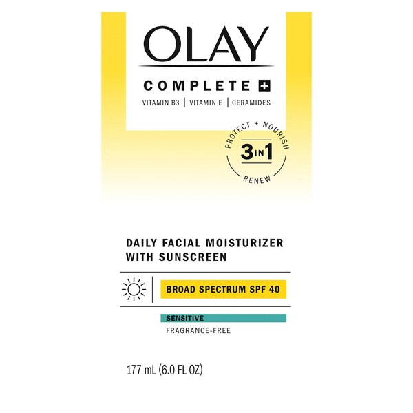 Olay Complete+ Daily Facial Moisturizer, SPF 40
