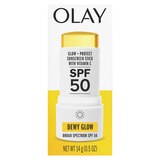 Olay Glow & Protect SPF 50 Face Sunscreen Stick, Fragrance Free, 0.5 OZ, thumbnail image 2 of 3