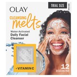 Olay Melts Water-Activated Daily Facial Cleanser With Vitamin C, 12 CT, thumbnail image
