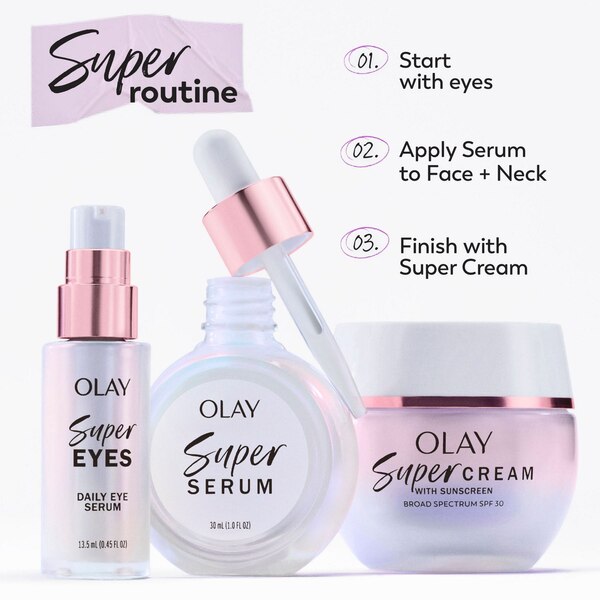 Olay Super Cream Facial Moisturizer with SPF 30, 1.7 oz