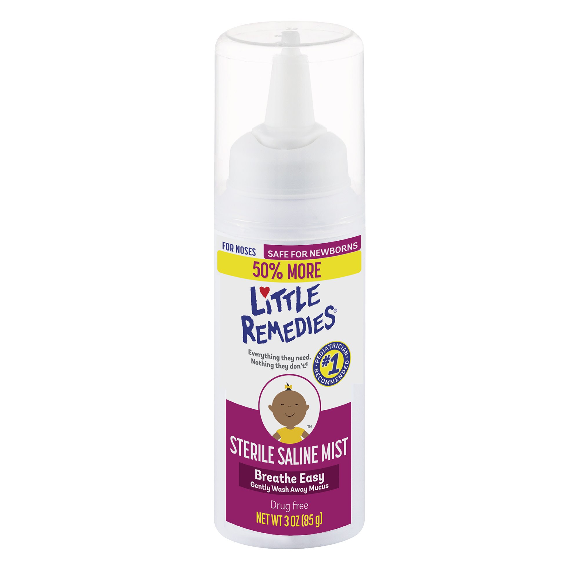 Little Remedies Sterile Saline Nasal Mist Safe for Newborns 2 fl oz