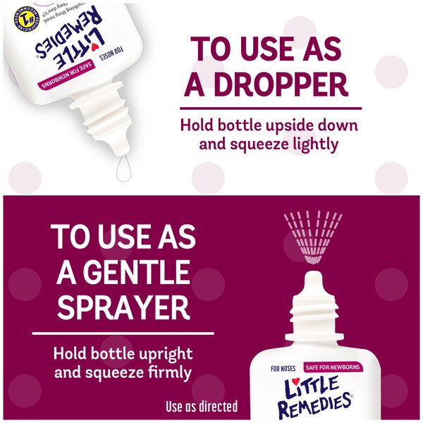 Little Remedies Saline Spray and Drops, Safe for Newborns