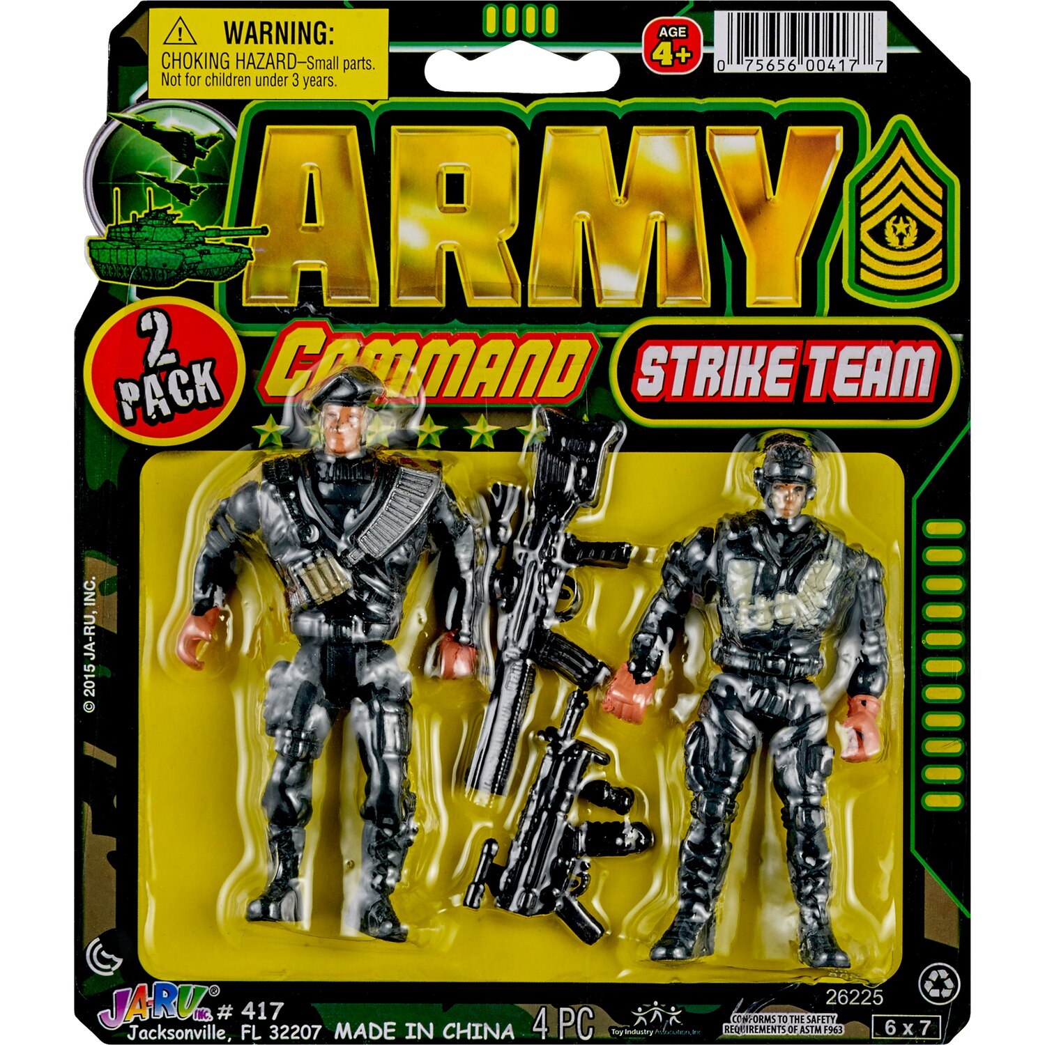 Ja-Ru Army Command Strike Team - Muñecos, 2/paquete