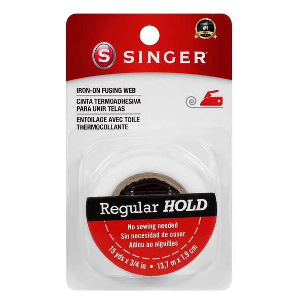 Singer Regular Hold Iron-On Fusing Web, 3/4 in x 15 yd