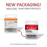 Singer Nickel-Plated Steel Dressmaker Straight Pins, Size 17, 500 ct, thumbnail image