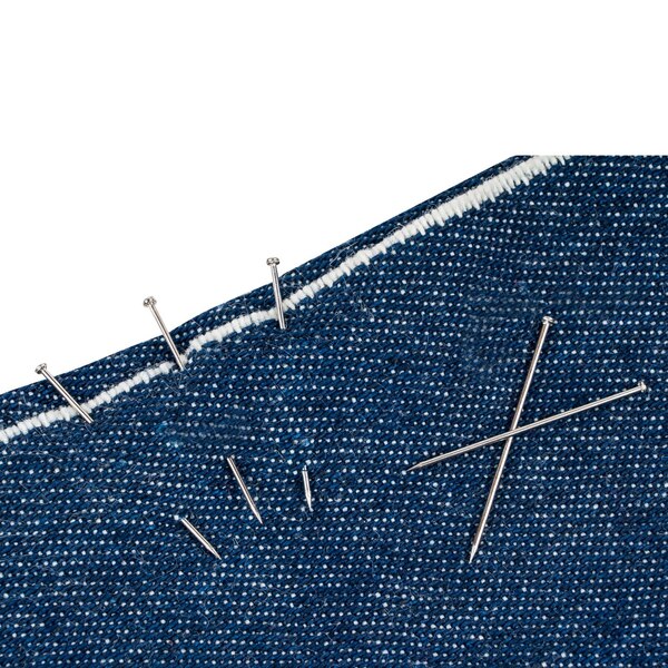 Singer Nickel-Plated Steel Dressmaker Straight Pins, Size 17, 500 ct