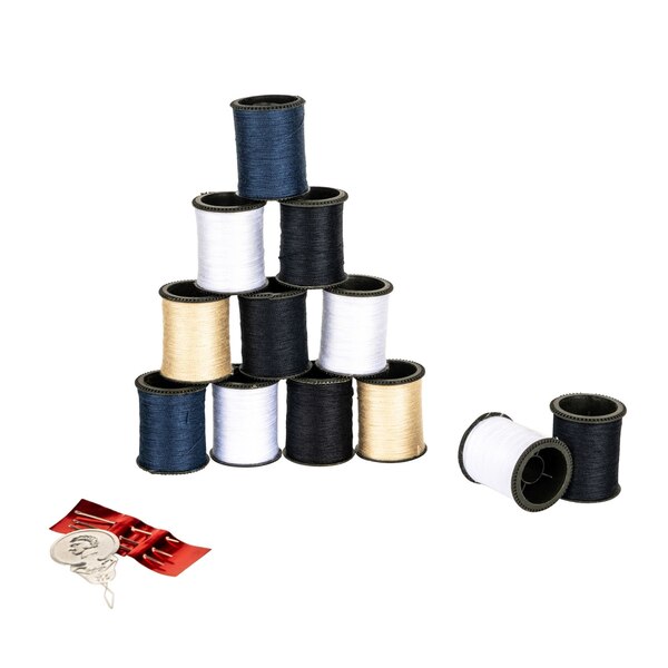 Singer Hand Sewing Repair Kit, Neutral Colors, 12 Spools