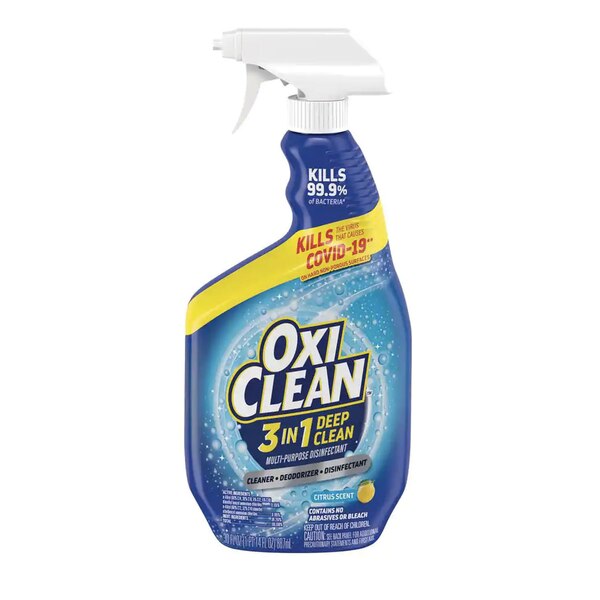 OxiClean 3-in-1 Deep Clean Multi-Purpose Disinfectant Spray, Citrus Scent, 30 OZ
