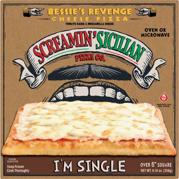 Screamin' Sicilian, Bessie's Revenge Cheese Pizza, 9.1 Oz