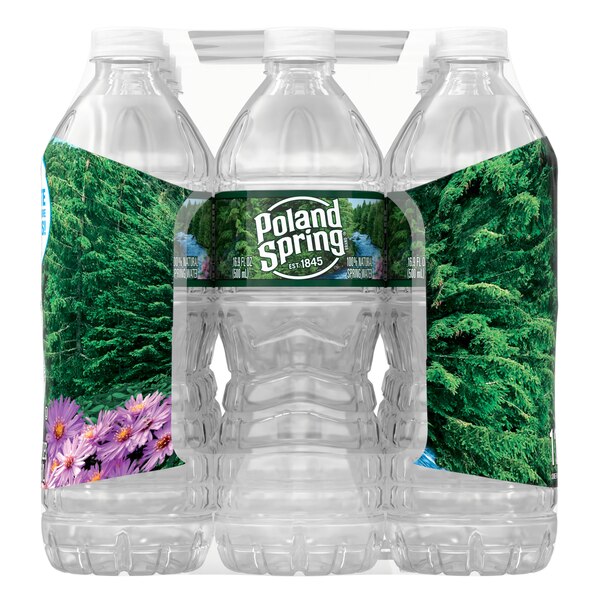 Poland Spring Brand 100% Natural Spring Water, 12 ct, 16.9 oz