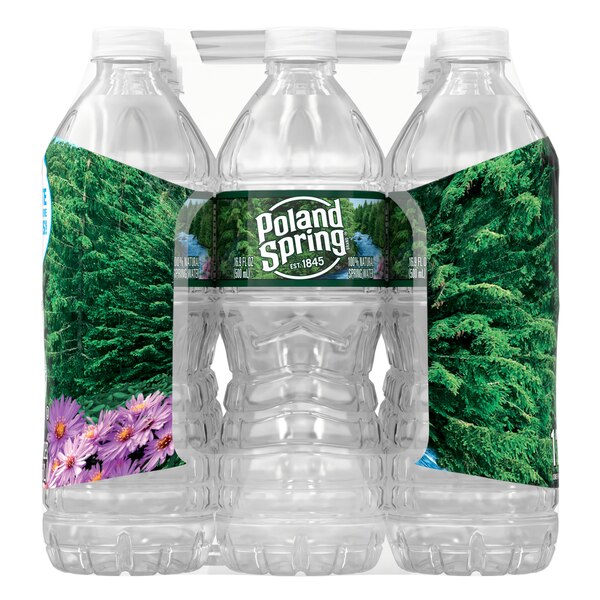 Poland Spring Brand 100% Natural Spring Water, 12 ct, 16.9 oz