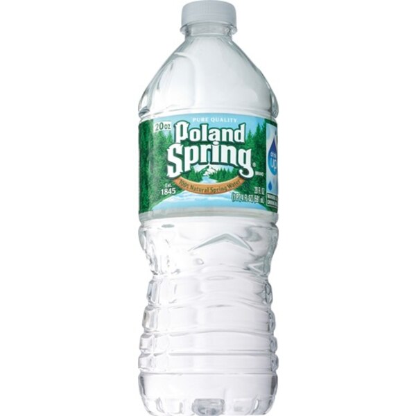 Poland Spring 100% Natural Spring Water Plastic Deposit Bottle