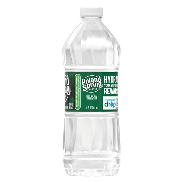Poland Spring 100% Natural Spring Water Plastic Deposit Bottle