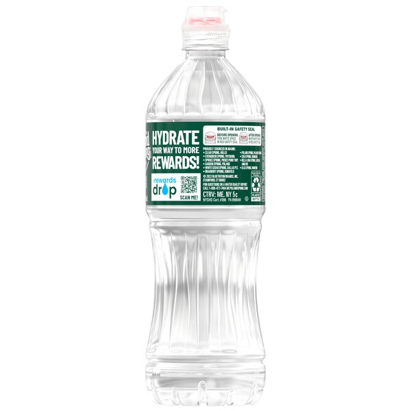 Poland Spring 100% Natural Spring Water Plastic Bottle, 23.7 oz