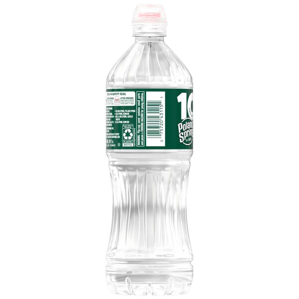 Poland Spring 100% Natural Spring Water Plastic Bottle, 23.7 oz
