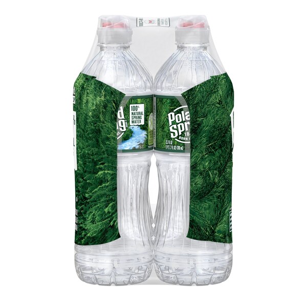 Poland Spring 100% Natural Spring Water, Sport Cap Bottles, 6 ct, 23.7 oz