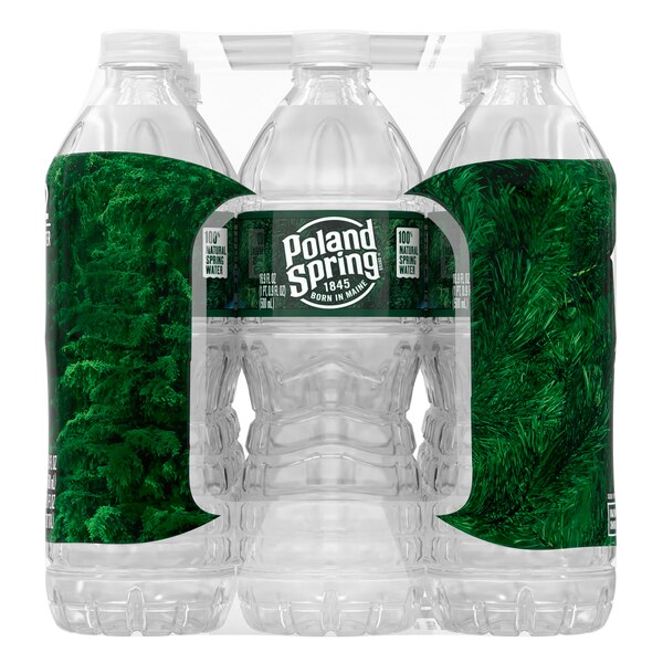 Poland Spring Brand 100% Natural Spring Water, 12 ct, 16.9 oz