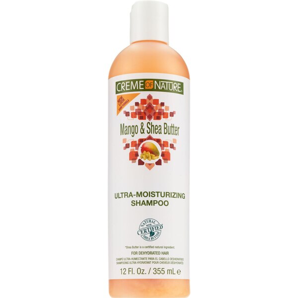 Creme Of Nature Mango & Shea Butter Ultra-Moisturizing Shampoo, 12 OZ